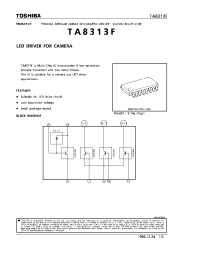 Datasheet TA8313 manufacturer Toshiba
