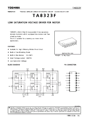 Datasheet TA8323F manufacturer Toshiba