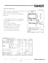Datasheet TA8402F manufacturer Toshiba
