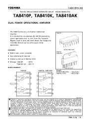 Datasheet TA8410 manufacturer Toshiba