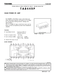 Datasheet TA8449P manufacturer Toshiba
