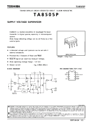 Datasheet TA8505 manufacturer Toshiba