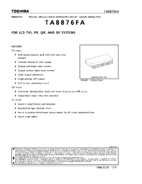 Datasheet TA8876FA manufacturer Toshiba