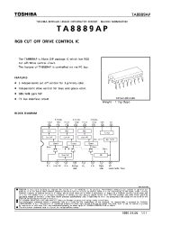 Datasheet TA8889AP manufacturer Toshiba