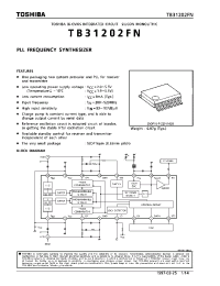Datasheet TB31202FN manufacturer Toshiba
