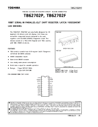 Datasheet TB62702F manufacturer Toshiba