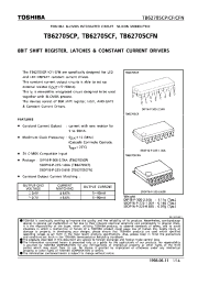 Datasheet TB62705 manufacturer Toshiba