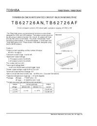 Datasheet TB62726AF manufacturer Toshiba