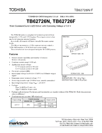 Datasheet TB62726F manufacturer Toshiba