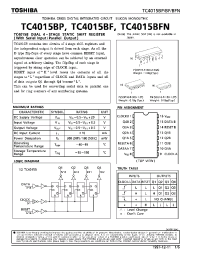 Datasheet TC4015BF manufacturer Toshiba