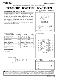 Datasheet TC4030 manufacturer Toshiba