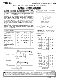 Datasheet TC4049B manufacturer Toshiba