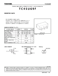 Datasheet TC4SU69 manufacturer Toshiba