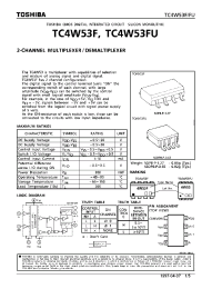 Datasheet TC4W53F manufacturer Toshiba