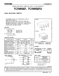 Datasheet TC4W66 manufacturer Toshiba