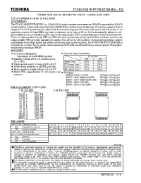 Datasheet TC55V1001F-10L manufacturer Toshiba