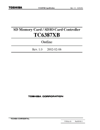 Datasheet TC6387XB manufacturer Toshiba