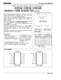 Datasheet TC74AC257F manufacturer Toshiba