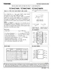 Datasheet TC74HC74AF manufacturer Toshiba