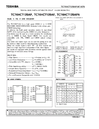 Datasheet TC74HCT139AFN manufacturer Toshiba