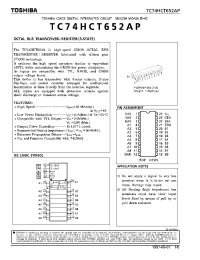 Datasheet TC74HCT652A manufacturer Toshiba