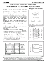 Datasheet TC74HCT74A manufacturer Toshiba