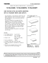 Datasheet TC74LCX540F manufacturer Toshiba