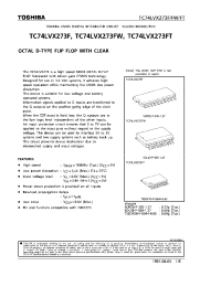 Datasheet TC74LVX273F manufacturer Toshiba