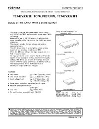 Datasheet TC74LVX373 manufacturer Toshiba