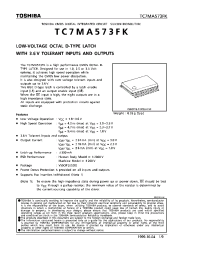 Datasheet TC7MA573FX manufacturer Toshiba