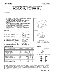 Datasheet TC7SU04FU manufacturer Toshiba
