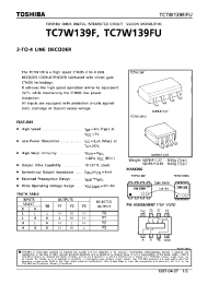 Datasheet TC7W139 manufacturer Toshiba