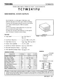 Datasheet TC7W241 manufacturer Toshiba