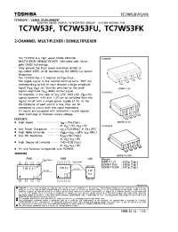 Datasheet TC7W53F manufacturer Toshiba