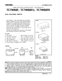 Datasheet TC7W66FU manufacturer Toshiba