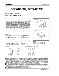 Datasheet TC7WH02FK manufacturer Toshiba