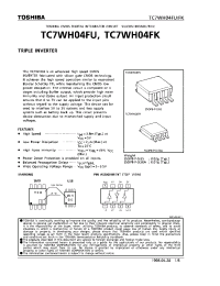 Datasheet TC7WH04 manufacturer Toshiba