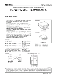 Datasheet TC7WH125FK manufacturer Toshiba