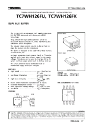 Datasheet TC7WH126FK manufacturer Toshiba