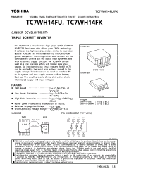 Datasheet TC7WH14FK manufacturer Toshiba