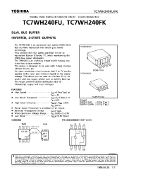 Datasheet TC7WH240FU manufacturer Toshiba