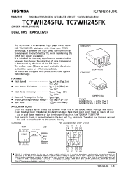 Datasheet TC7WH245FU manufacturer Toshiba