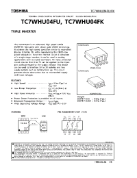 Datasheet TC7WHU04 manufacturer Toshiba