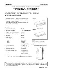 Datasheet TC9028AF manufacturer Toshiba