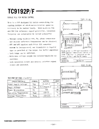 Datasheet TC9192 manufacturer Toshiba