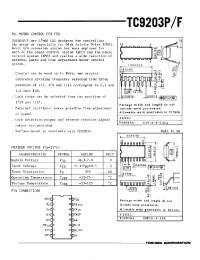 Datasheet TC9203 manufacturer Toshiba