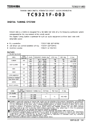 Datasheet TC9321F-003 manufacturer Toshiba