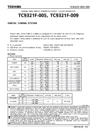 Datasheet TC9321F-005 manufacturer Toshiba