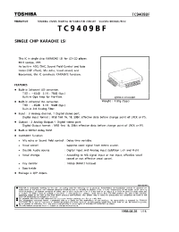 Datasheet TC9409BF manufacturer Toshiba