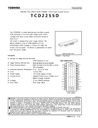 Datasheet TCD2255D manufacturer Toshiba